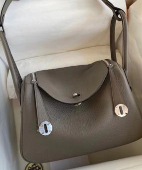 에르메스 린디백26 에토프 은장 끌레망스 가죽